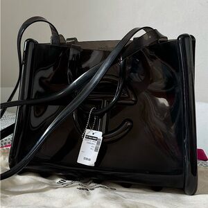 Melissa x Telfar Medium Jelly Shopper - Clear Black